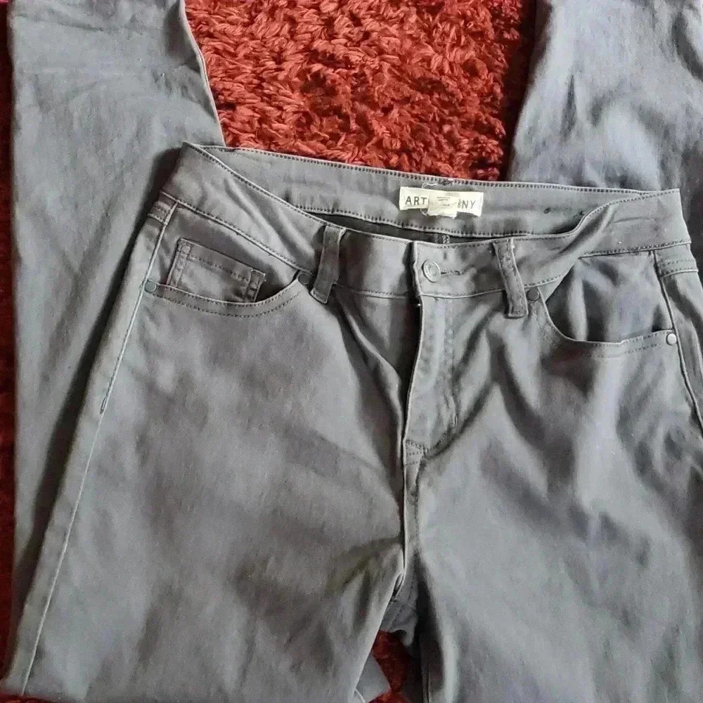 Bundle Artisan NY women's size 10 ankle cut jeans Lands End Navy Polo Size M LOT - Picture 3 of 9